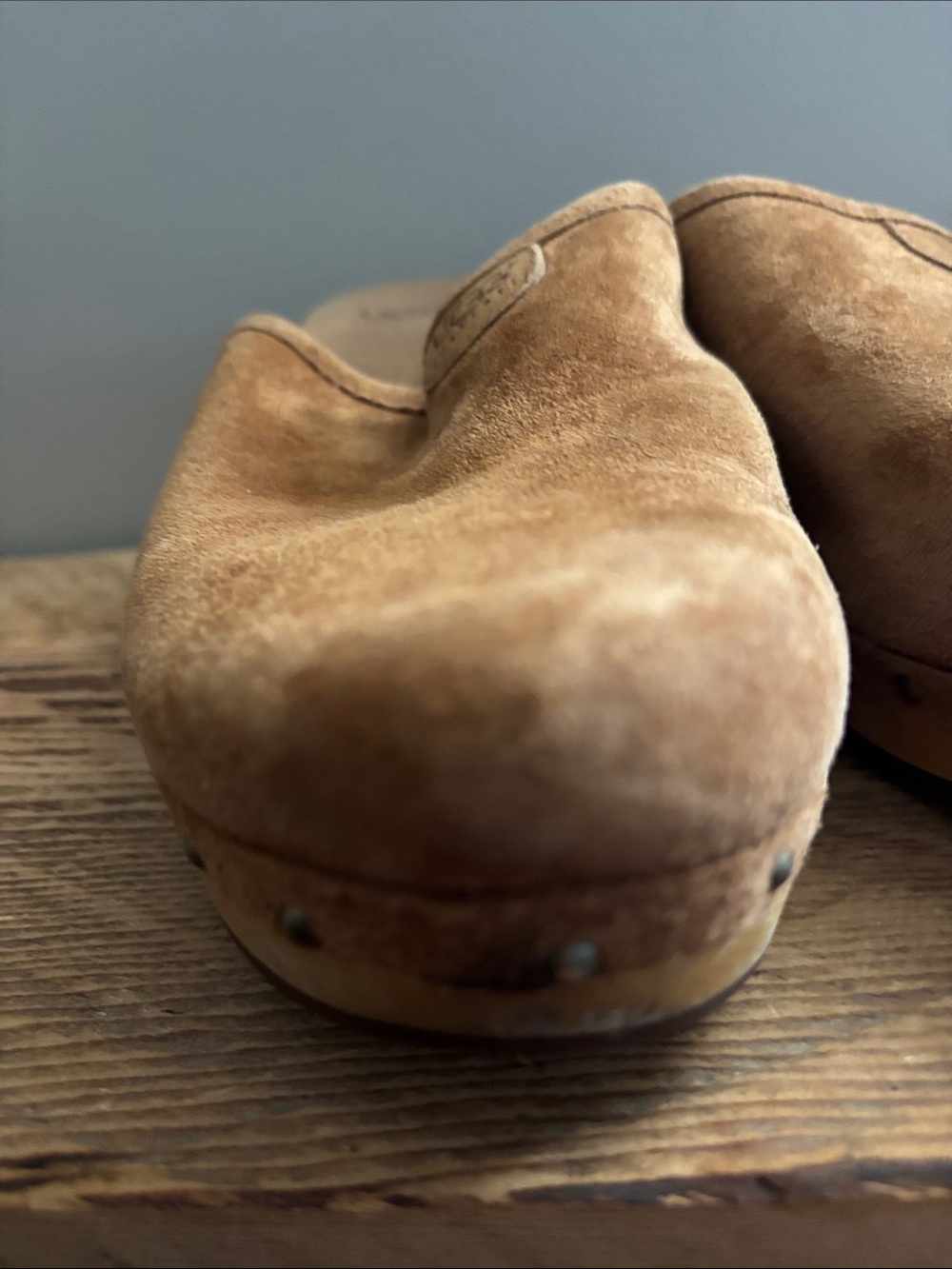 UGG Suede Slip-On Mules in Tan - Picture 7 of 8